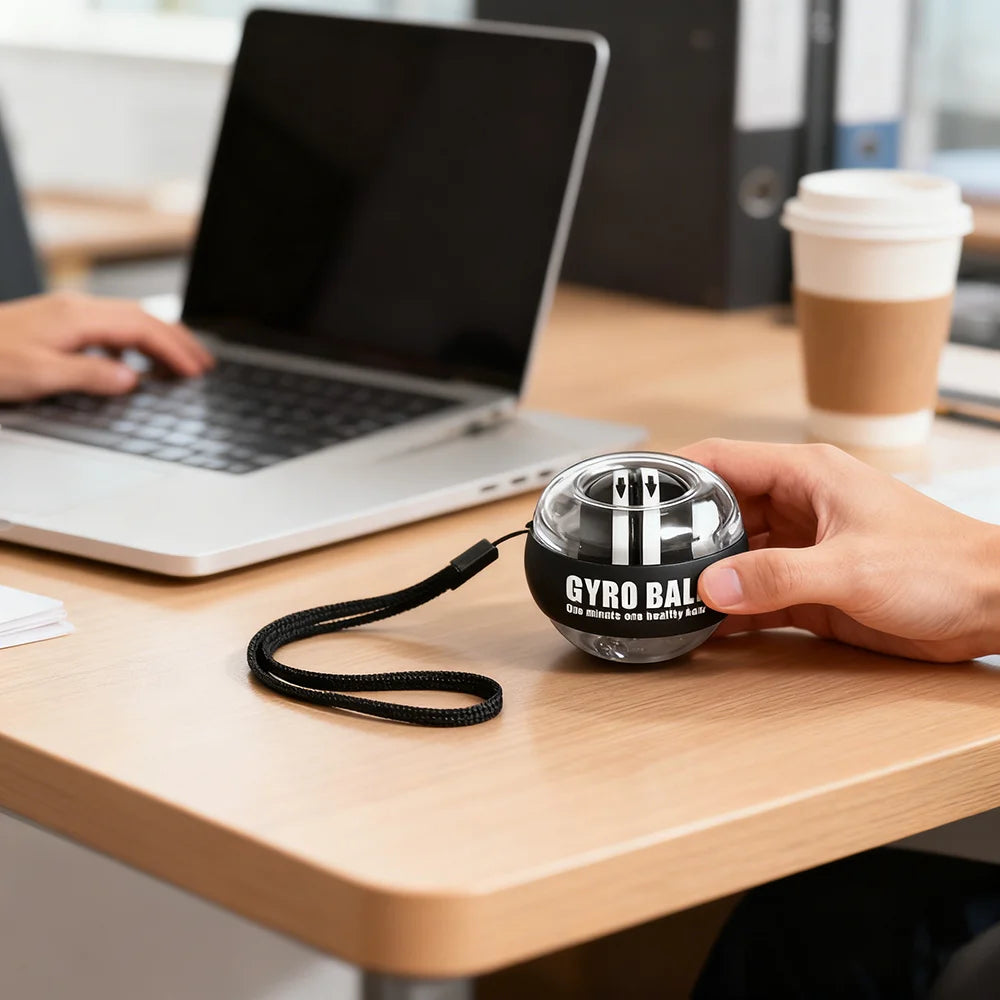 Wrist Gyro Ball Power Trainer — Forearm & Grip Strengthener